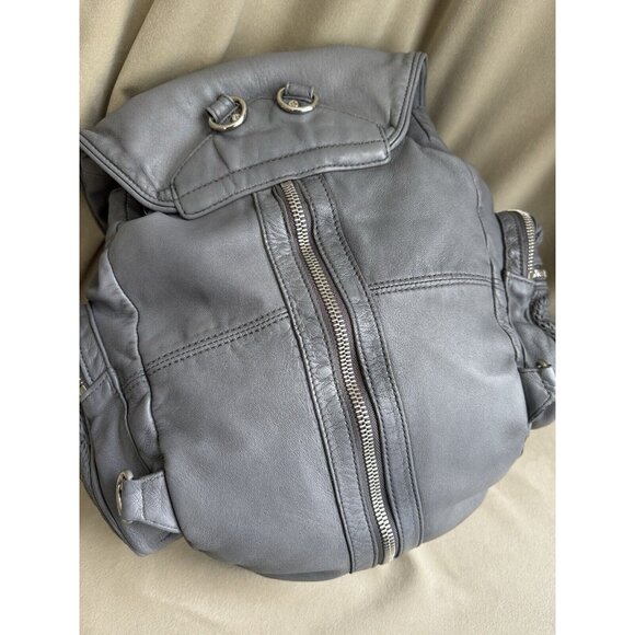 Alexander Wang Marti Grey Leather Backpack Shoulder Bag - Picture 2 of 12